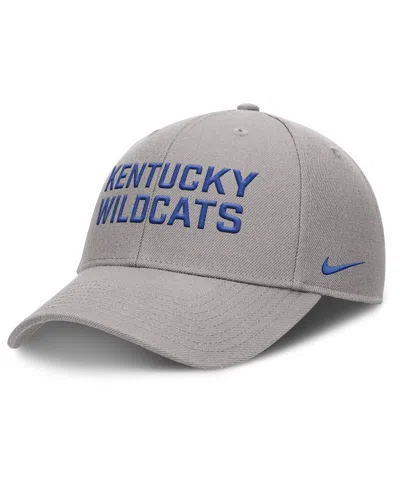 Nike Kids' Men's Gray Kentucky Wildcats Rise Practice Adjustable Hat