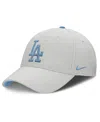 Nike Men's Gray Los Angeles Dodgers Club Adjustable Hat In Gray