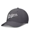 Nike Gray Los Angeles Dodgers Swoosh Performance Flex Hat In Gray