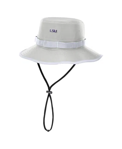 Nike Men's Gray Lsu Tigers 2025 Sideline Apex Boonie Performance Bucket Hat In Neutral