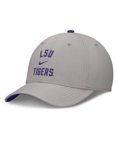 Nike Men's Gray Lsu Tigers Rise Prep Performance Flex Hat