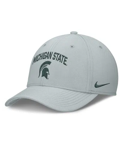 NIKE MEN'S GRAY MICHIGAN STATE SPARTANS 2025 ON-FIELD RISE PERFORMANCE FLEX HAT