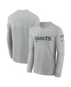 Nike Men's Gray New Orleans Saints 2024 Salute To Service Long Sleeve T-shirt In Gray