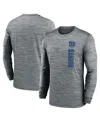 Nike Men's Gray Buffalo Bills 2024 Sideline Velocity Performance Long Sleeve T-shirt In Gray