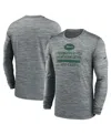 Nike Gray New York Jets Sideline Velocity Performance Long Sleeve T-shirt In Gray