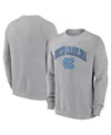 Nike Men's Gray North Carolina Tar Heels Arch Pullover Sweatshirt In Gray