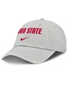 Nike Men's Gray Ohio State Buckeyes 2025 On-field Gameday Club Adjustable Hat