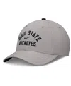 Nike Men's Gray Ohio State Buckeyes Rise Prep Performance Flex Hat