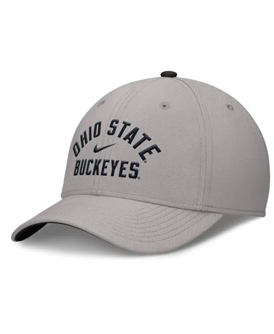 Nike Men's Gray Ohio State Buckeyes Rise Prep Performance Flex Hat