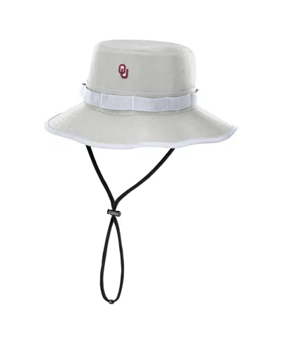 Nike Kids' Men's Gray Oklahoma Sooners 2025 Sideline Apex Boonie Performance Bucket Hat In Metallic