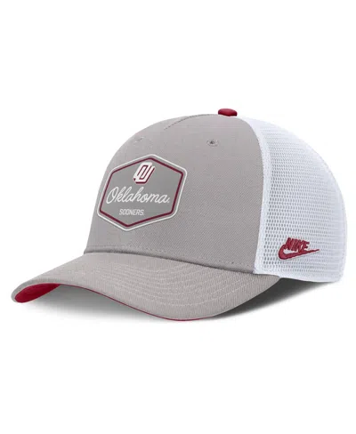 Nike Men's Gray Oklahoma Sooners Rise Legacy Adjustable Trucker Hat