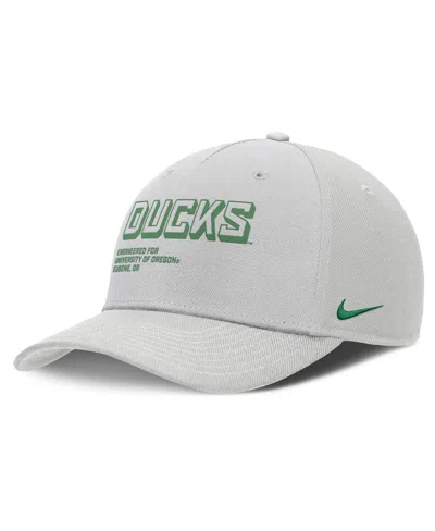 Nike Men's Gray Oregon Ducks 2025 Sideline Dust Pinched Rise Adjustable Hat