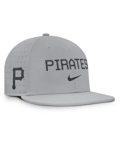 Nike Gray Pittsburgh Pirates True Performance Fitted Hat