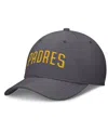 Nike San Diego Padres Swoosh  Men's Dri-fit Mlb Hat In Gray