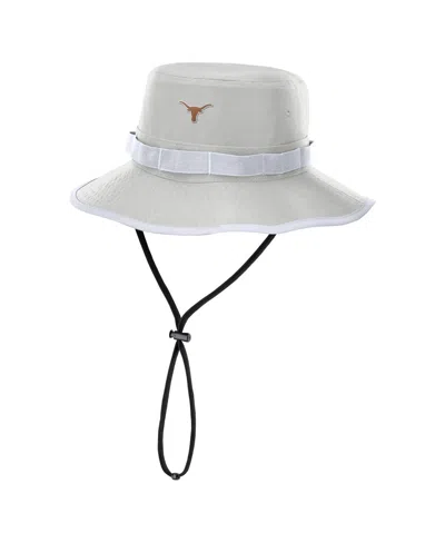 Nike Gray Texas Longhorns 2025 Sideline Apex Boonie Bucket Hat In Silver