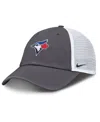 Nike Men's Gray Toronto Blue Jays Adjustable Trucker Hat In Gray