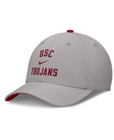 Nike Men's Gray Usc Trojans Rise Prep Performance Flex Hat