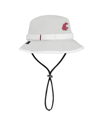 Nike Men's Gray Washington State Cougars 2025 On-field Boonie Performance Bucket Hat In White