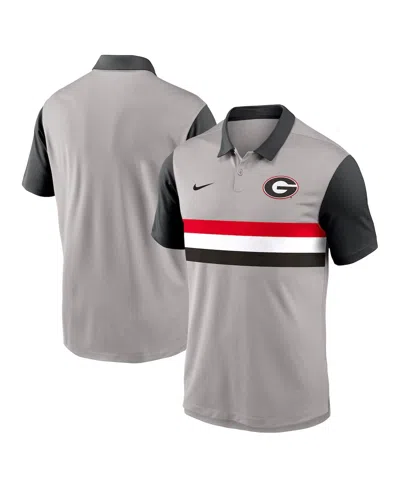 Nike Men's Gray/black Georgia Bulldogs Vapor Performance Polo Shirt In Multi