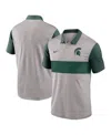 Nike Men's Gray/green Michigan State Spartans Vapor Performance Polo Shirt In Gray