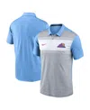 Nike Men's Gray/light Blue Colorado Rockies 2025 City Connect Fashion Legacy Icon Vapor Performance Polo  In Blue