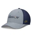 Nike Men's Gray/navy Houston Astros Rise Swoosh Performance Flex Hat