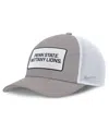 Nike Men's Gray/white Penn State Nittany Lions 2025 On-field Rise Patch Trucker Adjustable Hat In Multi