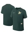 Nike Men's Green Athletics Authentic Collection Raglan Short Sleeve Windshirt In Green