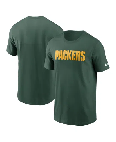 NIKE MEN'S BAY PACKERS PRIMETIME WORDMARK ESSENTIAL T-SHIRT