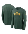 Nike Green Bay Packers Sideline Team Issue  Men's Dri-fit Nfl Long-sleeve T-shirt