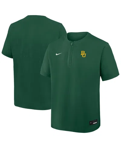 Nike Men's Green Baylor Bears Dri-fit Quarter-zip Wind Shirt