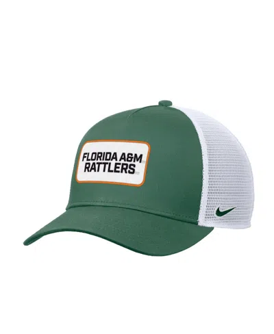 Nike Men's Green Florida A M Rattlers 2025 On-field Rise Trucker Performance Adjustable Hat