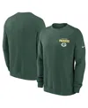Nike Green Bay Packers Draw Block Club  Men's Nfl Pullover Crew In Green