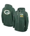 Nike Green Bay Packers Utility Player Sideline  Men's Dri-fit Nfl Full-zip Hoodie In Green