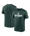 Nike Men's Green Michigan State Spartans 2024 Sideline Legend Performance T-shirt In Green