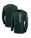 Nike Michigan State Spartans Sideline Velocity  Men's Dri-fit College Long-sleeve T-shirt In Green