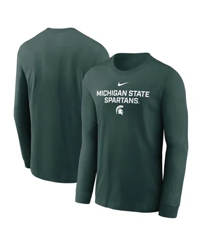 Nike Green Michigan State Spartans 2025 Sideline Performance Long Sleeve T-shirt