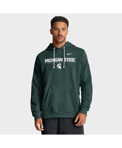 Nike Green Michigan State Spartans 2025 Sideline Standard Issue Dri-fit Hoodie