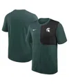 Nike Men's Green Michigan State Spartans 2025 Sideline Uv Performance Coach T-shirt In Green