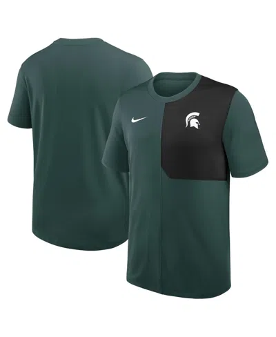 Nike Kids' Men's Green Michigan State Spartans 2025 Sideline Uv Performance Coach T-shirt