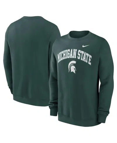 Nike Men's Green Michigan State Spartans Arch Pullover Sweatshirt