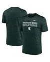 Nike Men's Green Michigan State Spartans Campus Center Stack Velocity Performance T-shirt In Green