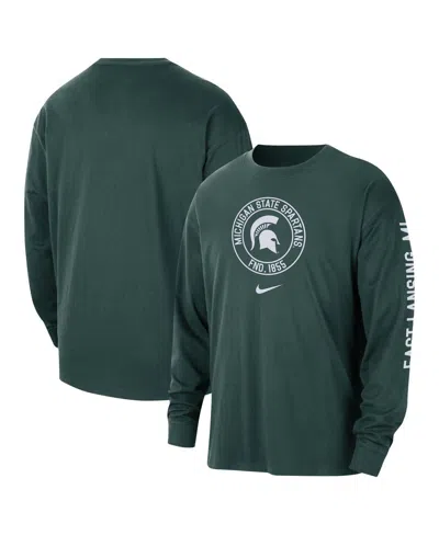 Nike Men's Green Michigan State Spartans Heritage Max90 Long Sleeve T-shirt