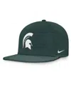 Nike Green Michigan State Spartans On-field Pro Bill Snapback Hat In Green