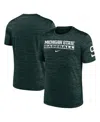Nike Green Michigan State Spartans Velocity Baseball Wordmark Stack Performance T-shirt