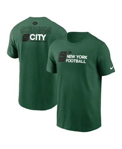 Nike New York Jets Team Outline Essential T-shirt  Men's Nfl T-shirt In Green
