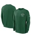 Nike Men's Green New York Jets Primetime Club Fleece Pullover Sweatshirt In Green