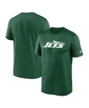 Nike Green New York Jets Primetime Legend Wordmark Performance T-shirt In Green
