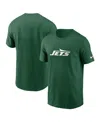 Nike Green New York Jets Primetime Legend Wordmark Performance T-shirt In Green