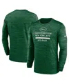Nike Green New York Jets Sideline Velocity Performance Long Sleeve T-shirt